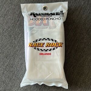 Race Rock Orlando Hooded Poncho NWOT